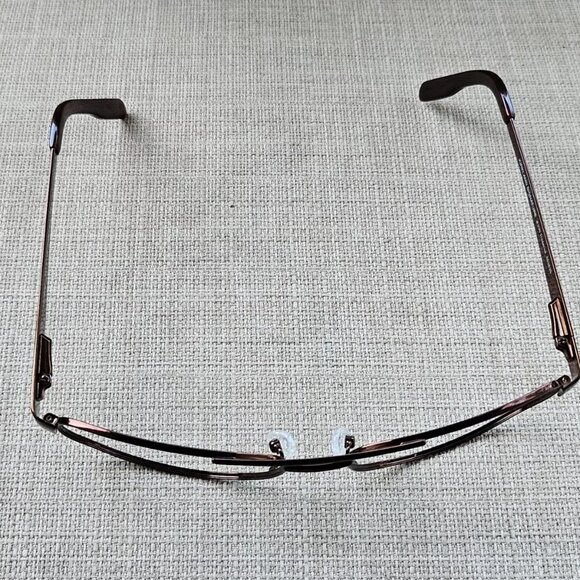 Kirkland Signature Frederick Men Glasses Dk. Brown Tone Metal Eyeglasses Italy - Picture 12 of 12